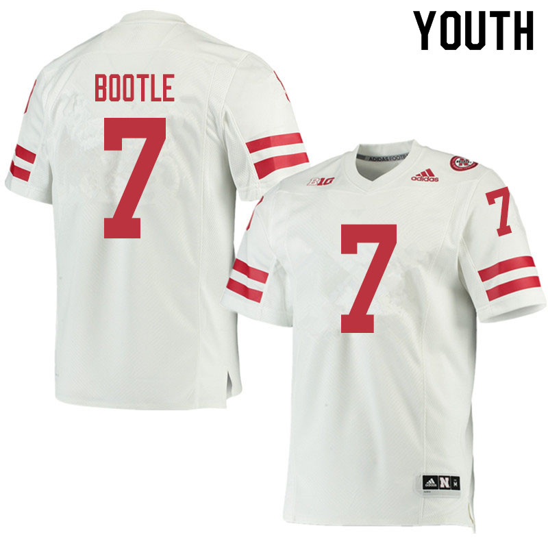 Youth #7 Dicaprio Bootle Nebraska Cornhuskers College Football Jerseys Sale-White